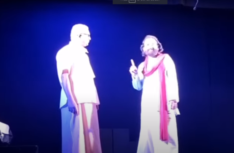ചങ്ങമ്പുഴയും സാനുമാഷും തമ്മിൽ കണ്ടുമുട്ടി